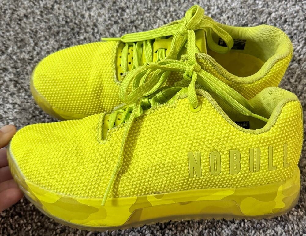 NOBULL Impact neon camo shoes women's size 7.5/ men's size 6